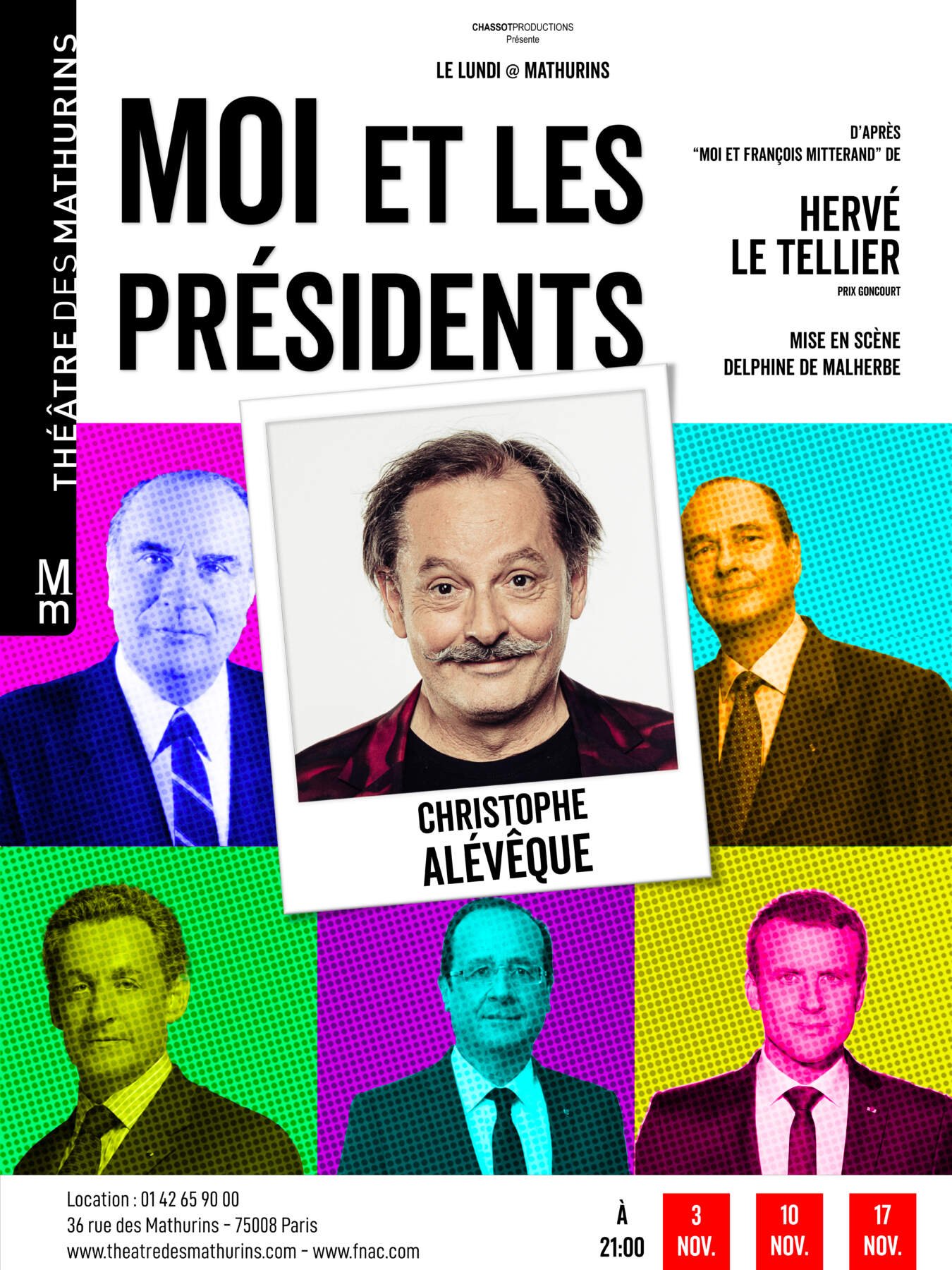 Affiche de Tony Saint Laurent aux Mathurins
