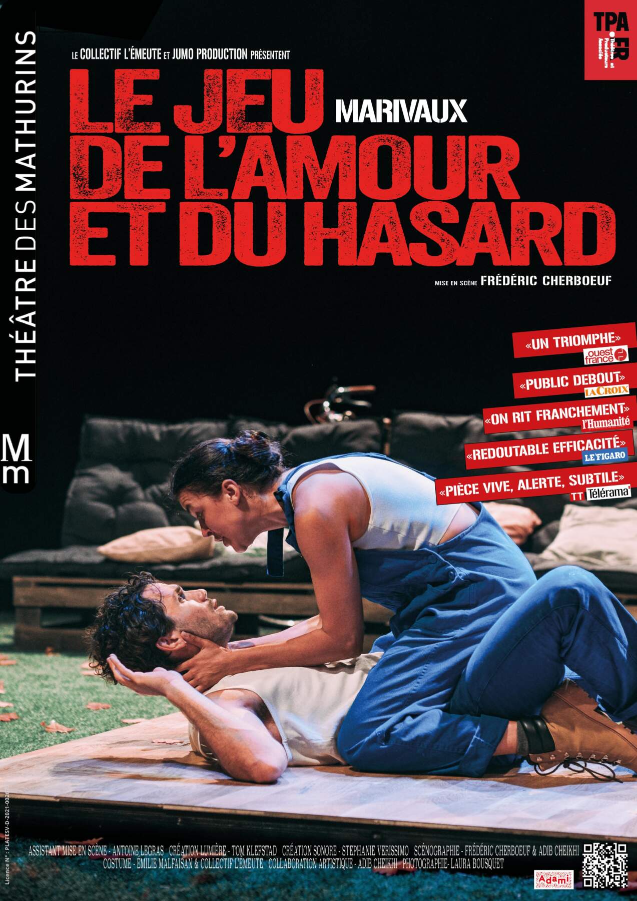 Affiche Mathurins (Adami) Copie Anne Roumanoff