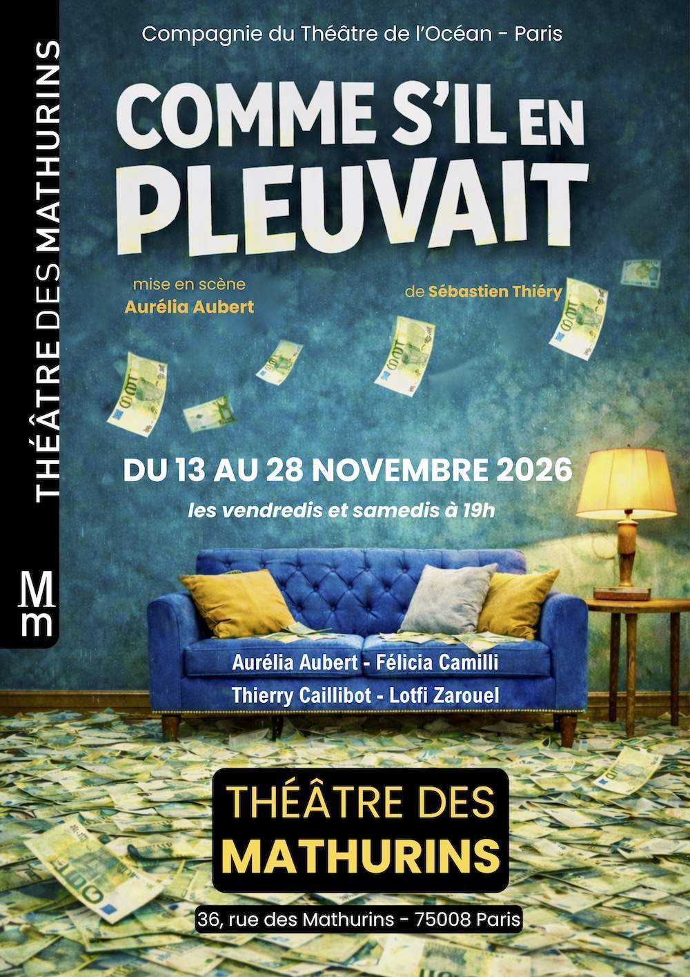 Affiche de Tony Saint Laurent aux Mathurins