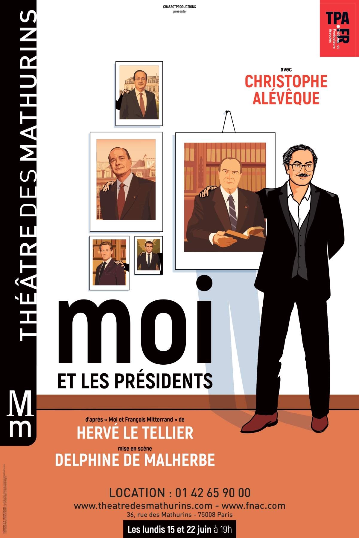 Affiche de Tony Saint Laurent aux Mathurins