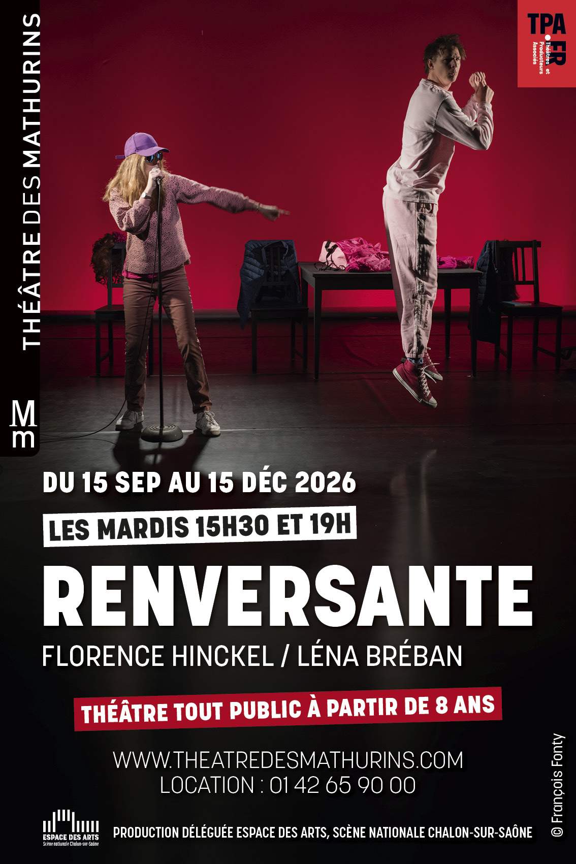 Affiche de Tony Saint Laurent aux Mathurins