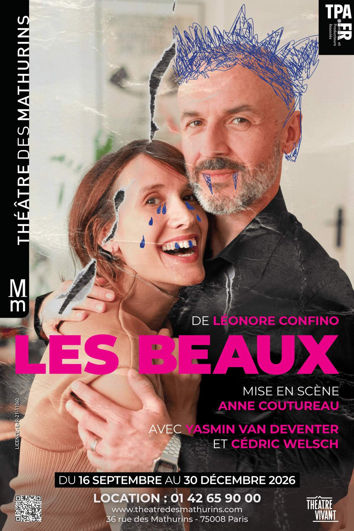 Affiche de Tony Saint Laurent aux Mathurins